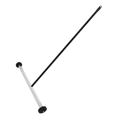 Master Magnetics Magnet Sweeper, 27” Wide Push-Type Mini Magnetic Broom with Wheels, Industrial Pick-Up Tool for Nails, Screws, and Metal Debris, 07265 - style: 27"