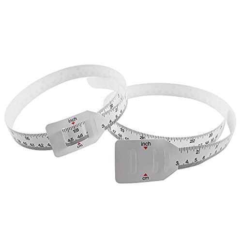 Head Circumference Measuring Tape 2PCS 24x0.79Inch/60x2cm White Baby Head Circumference Measuring Rulers