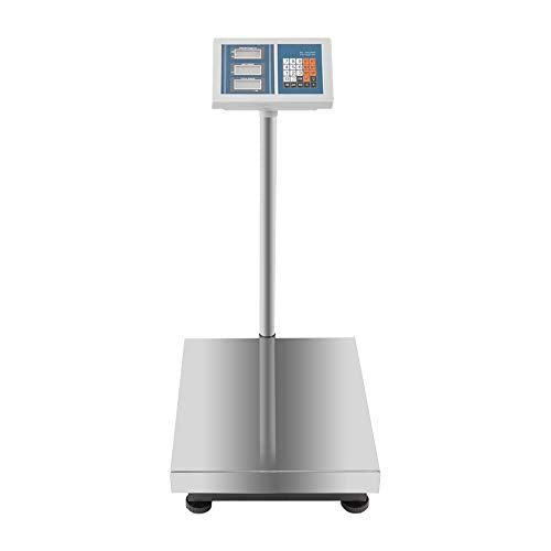 300KG/661lbs Weight Electronic Platform Scale,Stainless Steel High-Definition LCD Display,Digital Floor Heavy Duty Folding Scales,Perfect for Luggage Package Price Computing Postal Shipping Mailing
