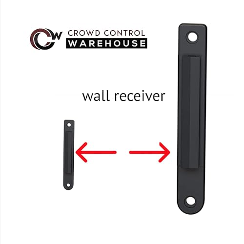 Crowd Control Warehouse WMB-120 Wall Mount Retractable Belt Barrier, 11 Ft