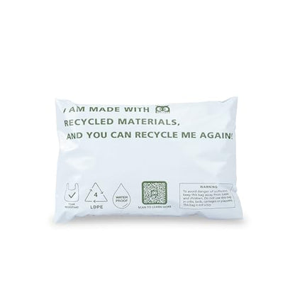 Owlpack Eco Friendly 2 MIL White Recycled Mailers (5" x 7", pack of 100) - color: White, size: 5x7" (100 pcs)