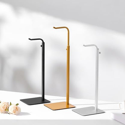 2-Pack Adjustable Tabletop Purse & Banner Display Stands, Gold - color: Gold