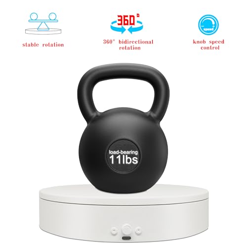 Rotating Display Stand Easy to Switch Direction, Adjustable Speed, 360 Motorized Photography Turntable Used for Product Display, Jewelry, Shoes Shooting and Display (7.87'' white) - color: 7.87‘’ white