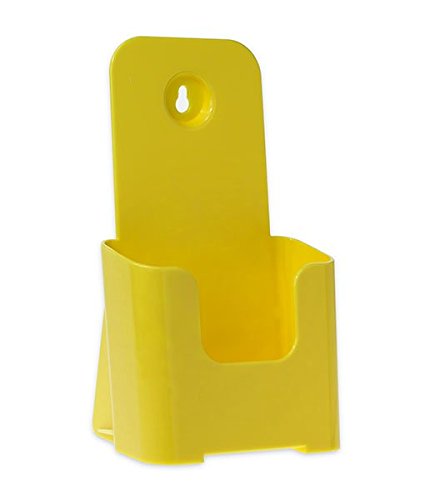 Source One Tri Fold Brochure Holder 4X9 (6 Pack, Yellow) - color: Yellow, size: 6 Pack