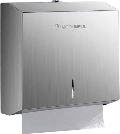 Paper Towel Dispenser Wall Mount - Modunful M7 Alloy D-3914 Silver - color: D-392 Silver