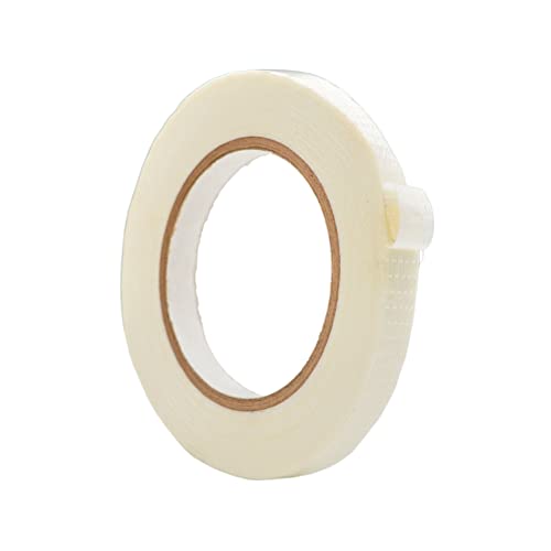 WOD BFST47 Bi-Directional Filament Strapping Tape, 1/2 inch x 60 yds. Fiberglass Reinforced Packaging Tape, Filaments Run H-V with High Adhesion and Tear Resistance, Hexayurt Tape - size: 1/2 inch
