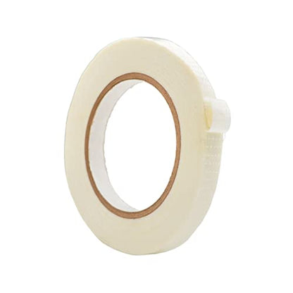 WOD BFST47 Bi-Directional Filament Strapping Tape, 1/2 inch x 60 yds. Fiberglass Reinforced Packaging Tape, Filaments Run H-V with High Adhesion and Tear Resistance, Hexayurt Tape - size: 1/2 inch