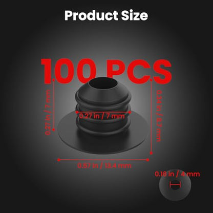 100Pcs Pegboard Hook Locks, Peg Board Locks Stoppers Fit for 1/4 Inch - color: 100PCS