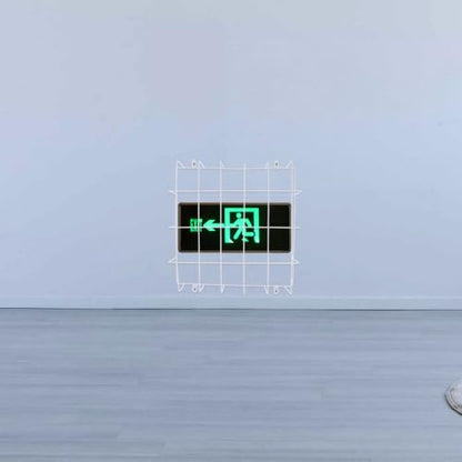 Alasum Wire Guard for Exit Sign Emergency Light Steel Wire Mesh for Exit Signs Wall Mounted Emergency Protective Cover Safety Guard 11.81 X 11.81 X 2.83 in White