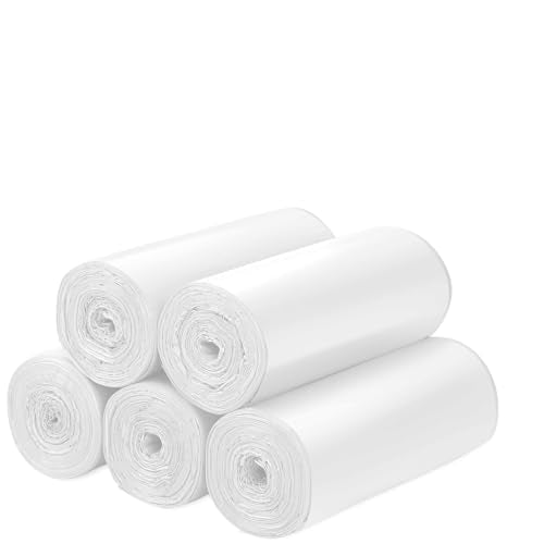 Biodegradable Trash bags 120PCS, Aievrgad 5L/1.2Gallon small Garbage bags/For Countertop Bin. Bin Liner/Trash/rubbish Bags, 100% Recycled,Tough, degradable, Compost Bags for Food/garden-white - style: White 1.3 Gallon
