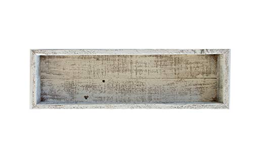 BARNWOODUSA Small Wooden Planter Box, 21x7.5x3, White Wash - color: White Wash, size: 1Pack - 21"L x 7.5"W x 3"H