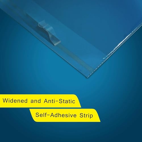 iMailer - 200 Count - 9'' x12'' Cellophane Bags Self Adhesive - Clear Cello Resealable Plastic Poly Bags for A4, Letter Sized Documents, Plastic Sleeves, Clothing - size: 9x12 Inch (Pack of 200)