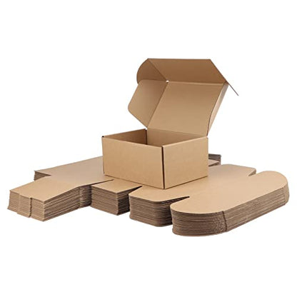 PHAREGE 25 Pack 9x6x4 inch Cardboard Shipping Boxes, Brown Gift Boxes - color: Brown, size: 9x6x4 inch 25 Pack