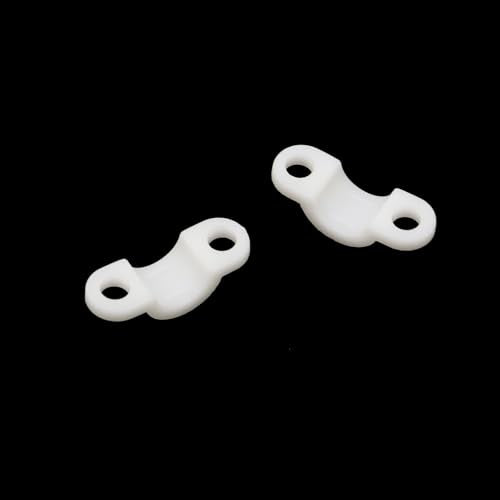 100pcs Wire Shelf Back Wall Clip Loop Clips - Fit 0.15"~0.18" Wire - style: Fit 0.15"~0.18" Wire (White)