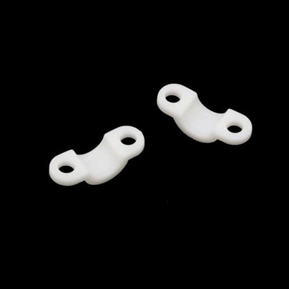 100pcs Wire Shelf Back Wall Clip Loop Clips - Fit 0.15"~0.18" Wire - style: Fit 0.15"~0.18" Wire (White)