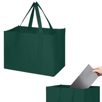 1 Pack Large Foldable Shopping Bag, 16" W x 13" H x 10" D, Reusable Grocery Bag, Used for Shopping - color: E1-yellow