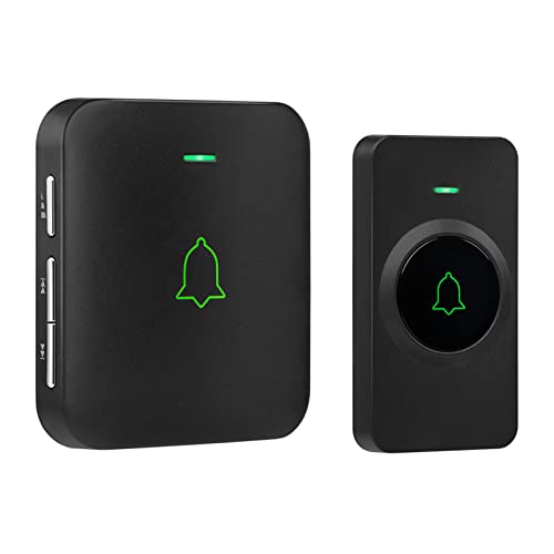 AVANTEK Wireless Doorbell, 1000 ft Range, 1 Button + 1 Receiver, CB-11 - color: Black 1 Receiver + 1 Button