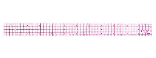 Westcott 8ths 12-Inch Beveled Transparent Ruler (B-60) - size: 12 inches (Single), style: B-60