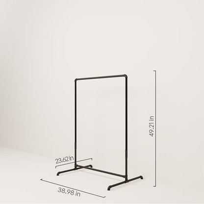 pamo Kids Clothes Rack Black – 38" W x 49" H, 130 lbs Load Capacity - color: Black, size: 1 Low