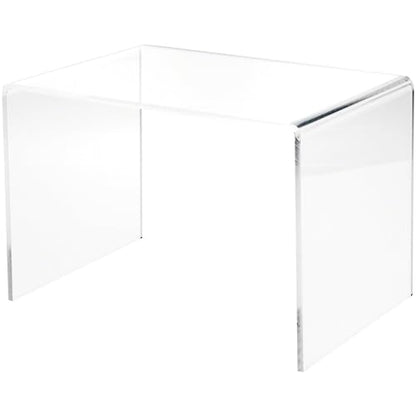 Plymor 8" H x 12" W x 8" D Clear Acrylic Rectangular Display Riser - size: 8" x 12" x 8"