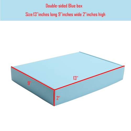 Blue Shipping Packaging Boxes Mailers E-Commerce Packing 20Pcs13×9×2 Inch - color: Blue