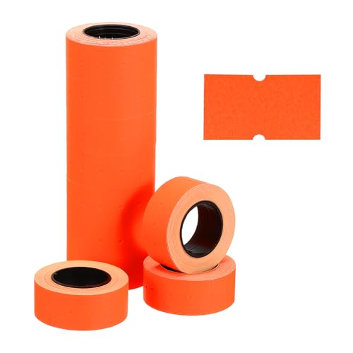 PATIKIL Pricing Labels Price Gun Labels Self-Adhesive 10 Rolls 5000pcs - color: Red