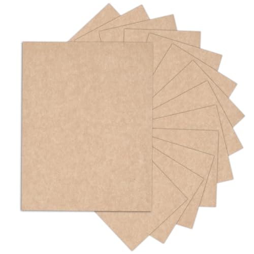 Goefun 90lb 24 Sheets Parchment Cardstock 8.5 x 11 Textured Printer Paper - color: parchment, size: 8.5x11