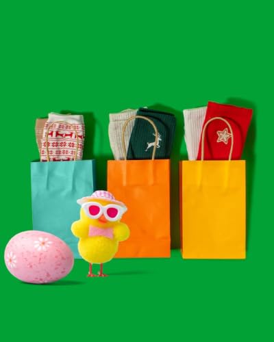 qiqee 600Pcs Paper Gift Bags Mini 16 Solid Colors With Handles For Party - 4.5"x2.5"x6" - size: 600 Count (Mini Size)