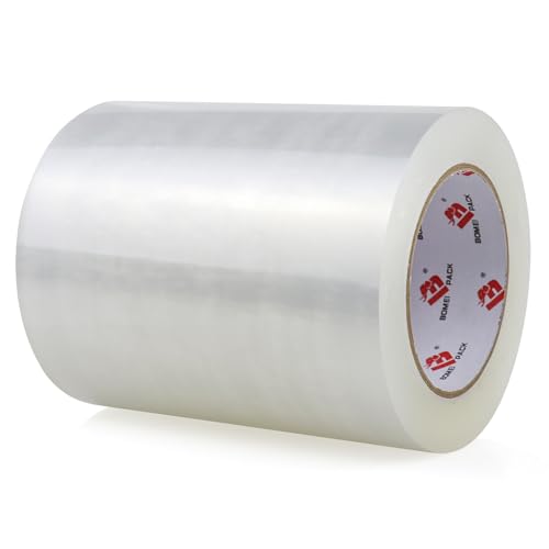 BOMEI PACK Clear Shipping Tape 6" Wide, 6 inch x 110 Yards (330ft), Industrial Grade 6 inch Heavy Duty Packing Tape for Box Office Moving, Shipping and Mailing - size: 6 inch x 110 yards