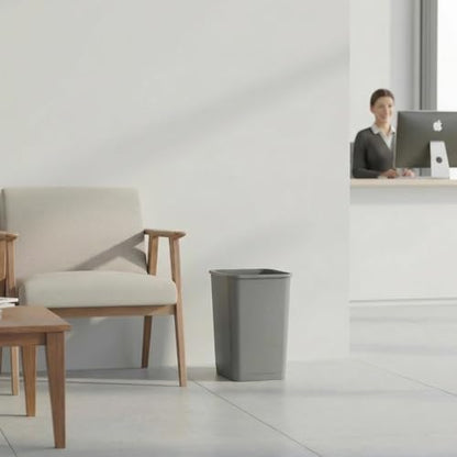 Superio 4.5 Gallon Plastic Trash Can, Waste Bin for Home, Kitchen, Office, Bedroom, Bathroom- 18 Qt (2, Grey) - color: 2, Grey, size: 4.5 Gallon