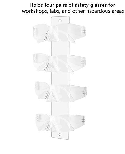 Marketing Holders 2 Pack Sunglasses Rack 4 Tier Holds 4 Pair Wall Mount with Hanging Hardware Eyeglasses Labs Spectacles Clear Acrylic Display Safety Glasses Warehouse Retail Shops Optical Center - size: 4 Tier Clear