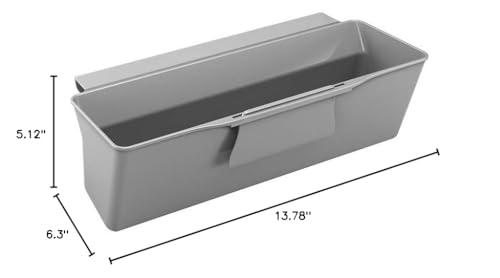 Metaltex Kitchen Recycle Waste bin for Sideboard, Grey, 35x16x13 cm - color: Grey