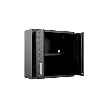 Manhattan Comfort Fortress Storage Units, Charcoal Gray - color: Charcoal Gray, style: Dual Floating