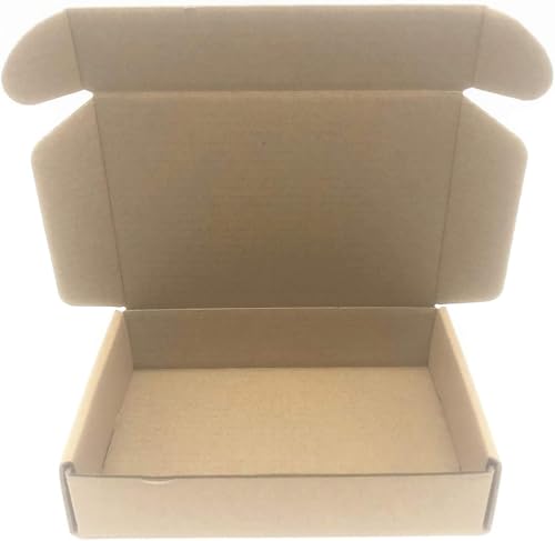 Small Shipping Boxes 6x4x1.3 Inch Cardboard Packaging Storage Box 100Pack - size: 6x4x1.3 Inch