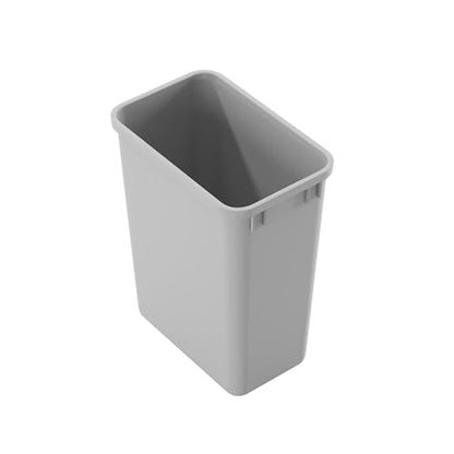 Dowell Wastebasket Trash Container, 35Qt/9Gal, Plastic, Stackable, for Kitchen/Bathroom/Office, Tall&Slim Trash Can 18" H (Grey 4000 35 04) - size: 37Qt - 1 Pack