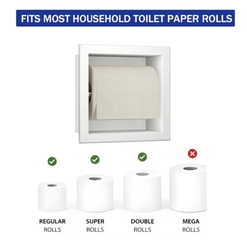 Toilet Paper Holder for Bathroom Renovation - color: White