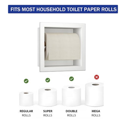 Toilet Paper Holder for Bathroom Renovation - color: White