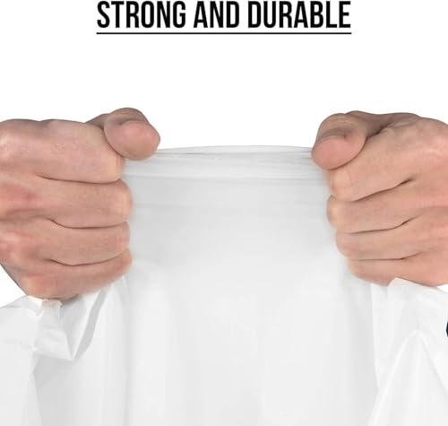 Aluf Plastics 45 Gallon 2.0 MIL Clear Garbage Bags - 40" x 46" - Pack of 200 - For Contractor, Industrial, Healthcare, & Municipal - color: Black, style: 40-45 Gal, 2.0 Mil, 200 Count