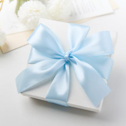Baby Blue Satin Ribbon, 1 Inch, 50 Yards - color: Baby Blue