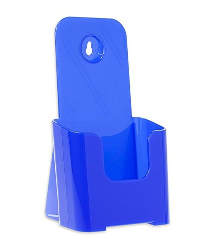 Source One Tri Fold Brochure Holder 4X9 (1 Pack, Blue) - color: Blue, size: 1 Pack