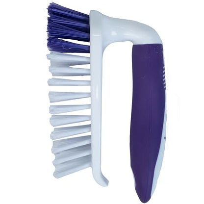 Fabuloso Compact, White and Purple, Scrub Brush w/Handle 5.5 Inch, (Pack of 12) - size: Scrub Brush w/ Handle (Pack of 12)