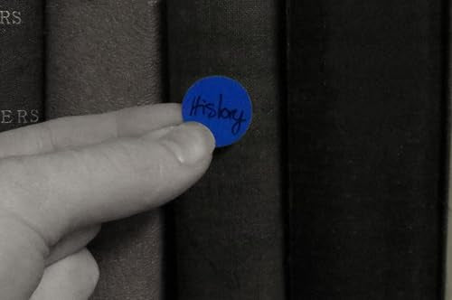ChromaLabel 3/4 Inch Dark Blue Removable Dot Stickers, 1000/Box - color: Dark Blue, size: 3/4"