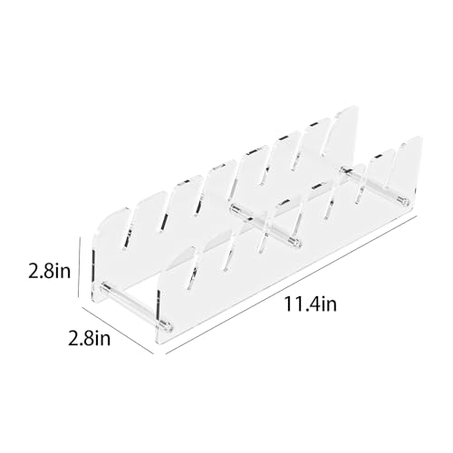 Baseball Hat Organizer Rack,2 Pack Acrylic Baseball Caps Storage Holder for Closet,Retail Hat Display Stand for Vendors