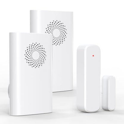 Wireless Door Chime, Door Sensor Chimes When Door Opens/Business Entering - size: 2 Receivers +1Sensor