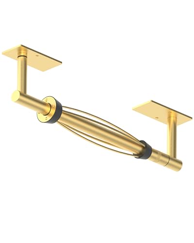 Paper Towel Holder Under Cabinet One Hand Operable, Brushed Gold - color: Brushed Gold