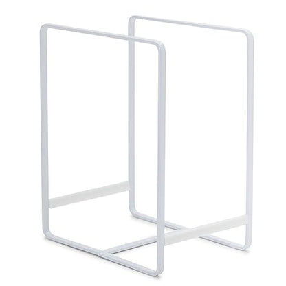 Juvale 3-Piece Plate Organizer - Space-Saving Cabinet Storage & Dish Storage Rack - Plate Stand & Pot Lid Holder - Pack of 3, White, 1 Large & 2 Small - color: white