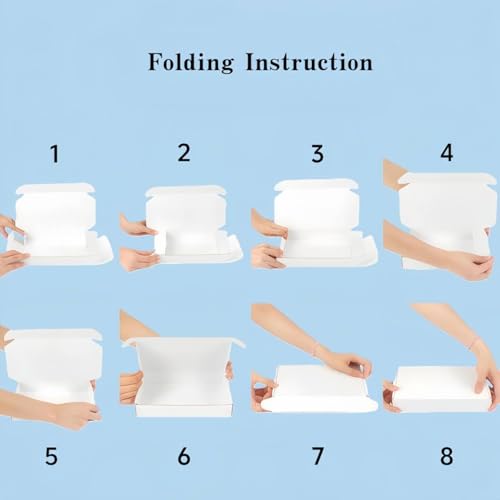 9x6x2 Inches 50 Pack White Corrugated Cardboard Shipping Boxes - size: 9x6x2 inch 50 Pack