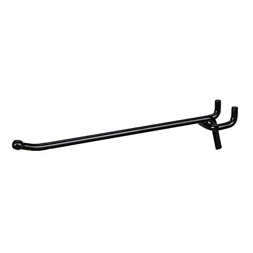 Presa Heavy Duty Black Steel Peg Board Shelving Hooks, 6-Inch, 50-Pack - color: Black, size: 6 Inch