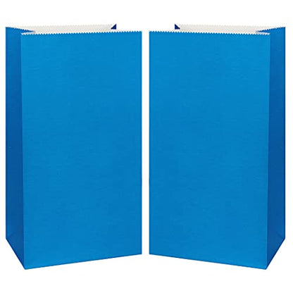 KEYYOOMY Small Royal Blue Paper Bags Goodie Bags (50 CT, 4.7x2.4x8.7 in) - color: Royal, size: 4.7x2.4x8.7 in - Small