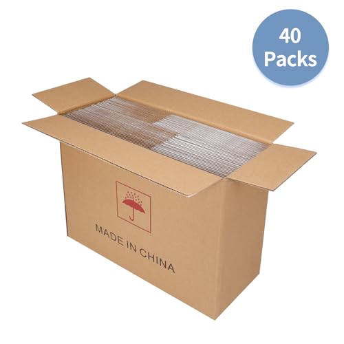 Hoikwo 10x7x5 Inches Small White Shipping Boxes Set of 40 - color: White, size: 10x7x5-40 Boxes